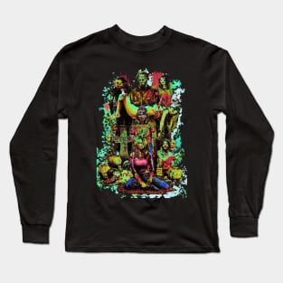 Fasbytes Horror Slasher Neon Long Sleeve T-Shirt